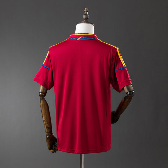 Spain 2012 Home Men's Jersey- Retro