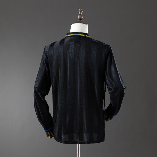 Manchester United 93/95 Third Men's Long Sleeve Jersey- Retro