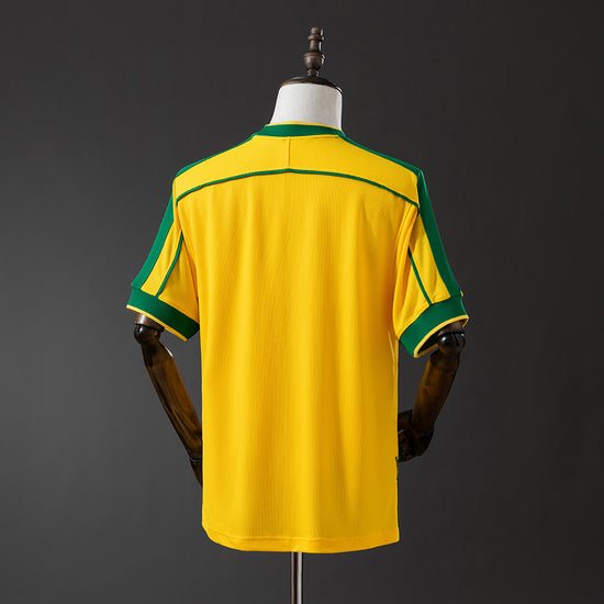 Brazil 1998 Home Men's Jersey- Retro