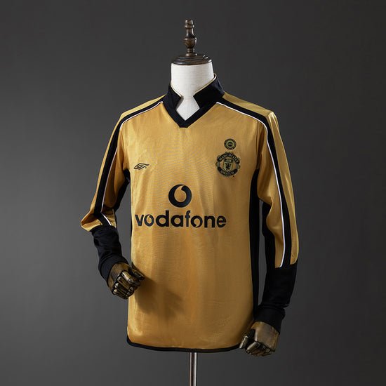 Manchester United 01/02 100th Anniversary (Double Sided) Men's Long Sleeve Jersey- Retro