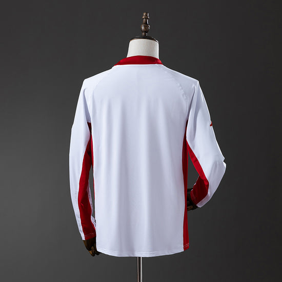 Roma 01/02 Away Men's Long Sleeve Jersey- Retro