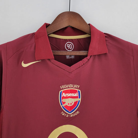 Arsenal 2005/06 Home Men's Long Sleeve Jersey- Retro