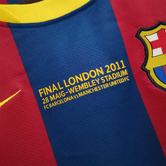 Barcelona FC 2010/11 Home UCL Final Men's Jersey- Retro
