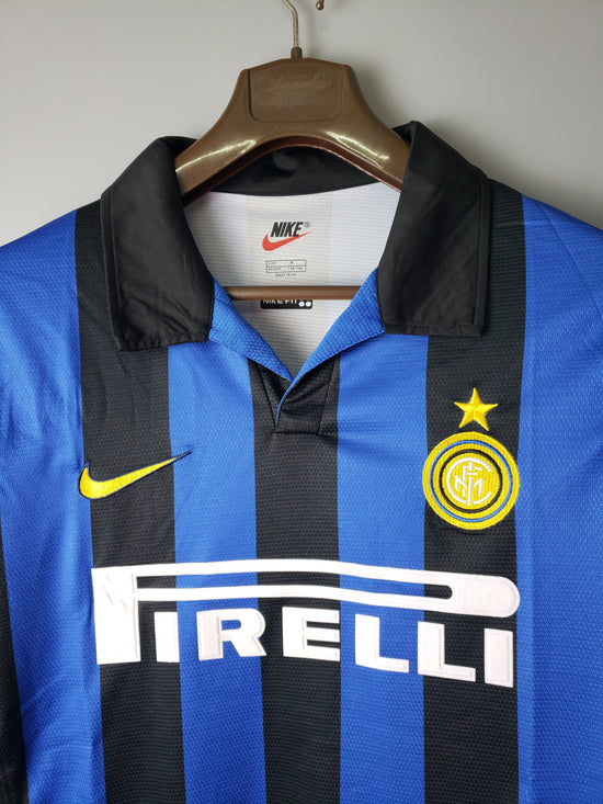 Inter Milan 1998/99 Home Men's Long Sleeve Jersey- Retro