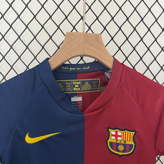 Barcelona FC 2008/09 Home Kid's Jersey & Shorts - Retro