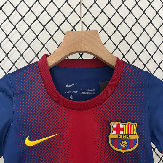Barcelona FC 2012/13 Home Kid's Jersey & Shorts - Retro