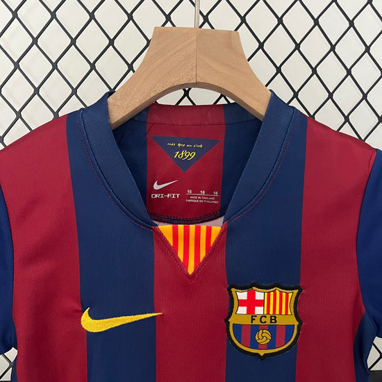 Barcelona FC 2014/15 Home Kid's Jersey & Shorts - Retro