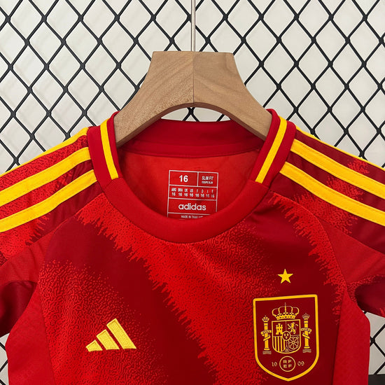 Spain 2024 Home Kid's Jersey & Shorts