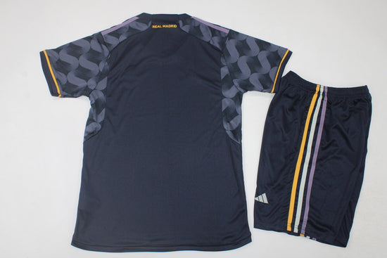 Real Madrid 23/24 Away Kid's Jersey & Shorts