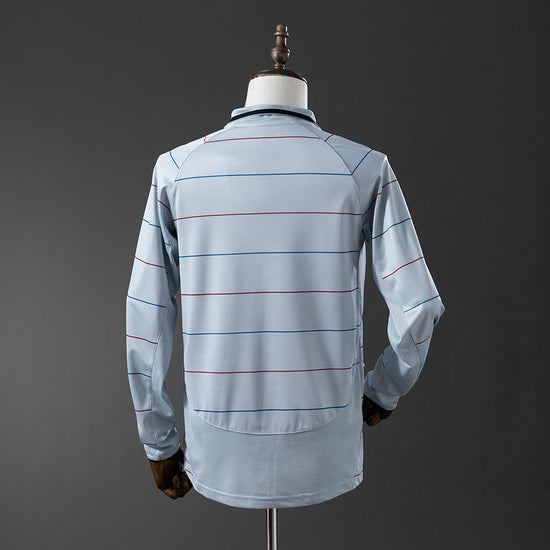 Barcelona 03/04 Away Men's Long Sleeve Jersey- Retro