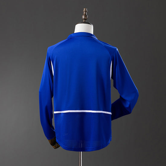 Brazil 2002 Away Men's Long Sleeve Jersey- Retro