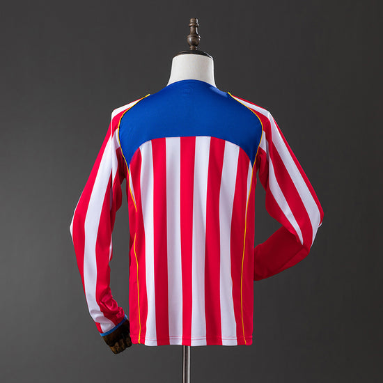 Atletico Madrid 04/05 Home Men's Long Sleeve Jersey- Retro