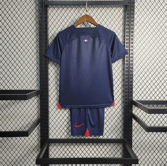 PSG 23/24 Home Kid's Jersey & Shorts
