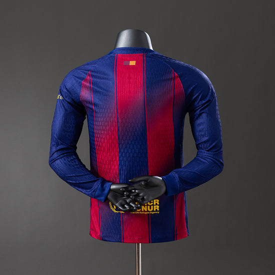 Barcelona 25/26 Home Men's Long Sleeve Jersey- Player Issue
