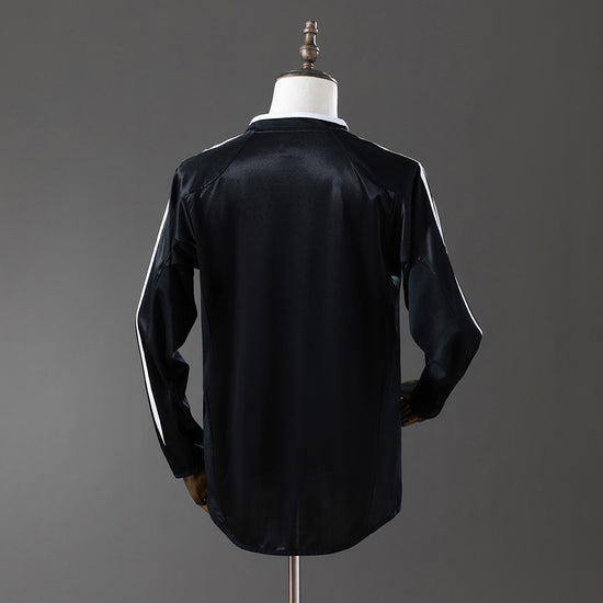 Real Madrid 04/05 Away Men's Long Sleeve Jersey- Retro