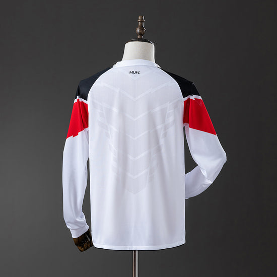 Manchester United 10/11 Away UCL Final Men's Long Sleeve Jersey- Retro