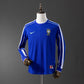 Brazil 1998 Away Men's Long Sleeve Jersey- Retro