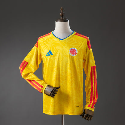 Colombia 2026 Home Men's Long Sleeve Jersey- Player Issue