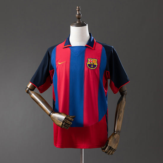 Barcelona 03/04 Home Men's Jersey- Retro