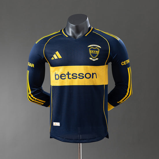 Boca Juniors 25/26 Home Men's Long Sleeve Jersey- Player Issue