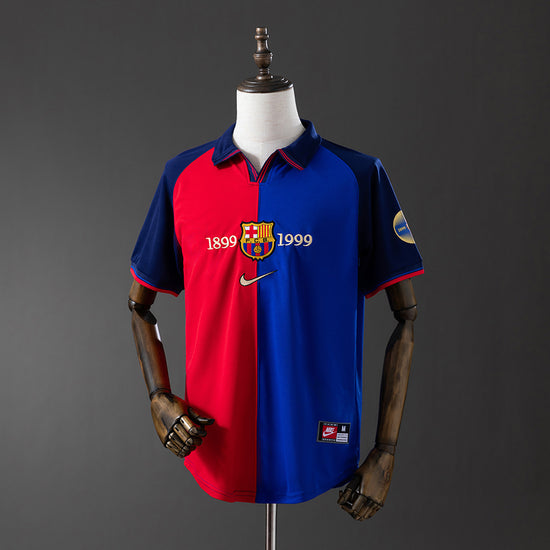 Barcelona 100th Anniversary Home Men's Jersey- Retro