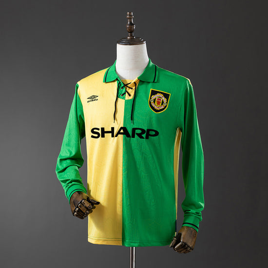 Manchester United 92/94 Away Men's Long Sleeve Jersey- Retro