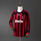 AC Milan 06/07 Home Men's Long Sleeve Jersey- Retro
