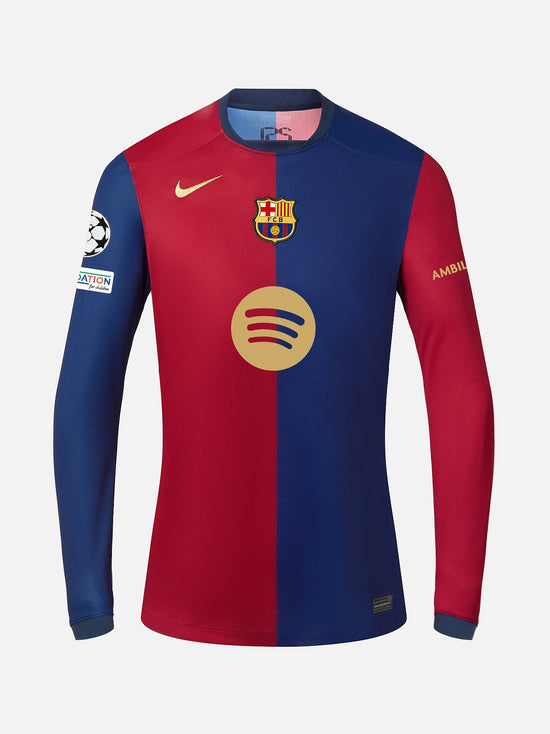 Barcelona 24/25 Home Men's Long Sleeve Jersey- Player Issue