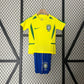 Brazil 2002 Home Kid's Jersey & Shorts