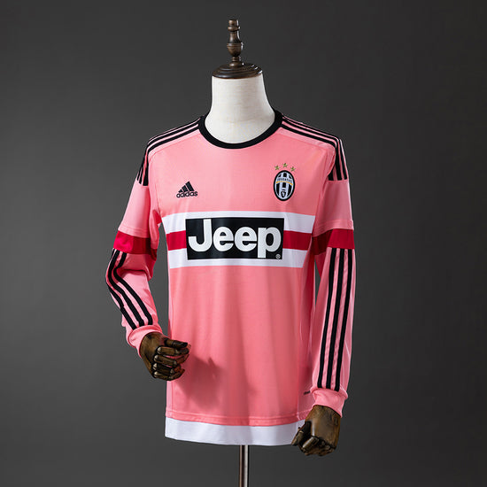 Juventus 15/16 Away Men's Long Sleeve Jersey- Retro