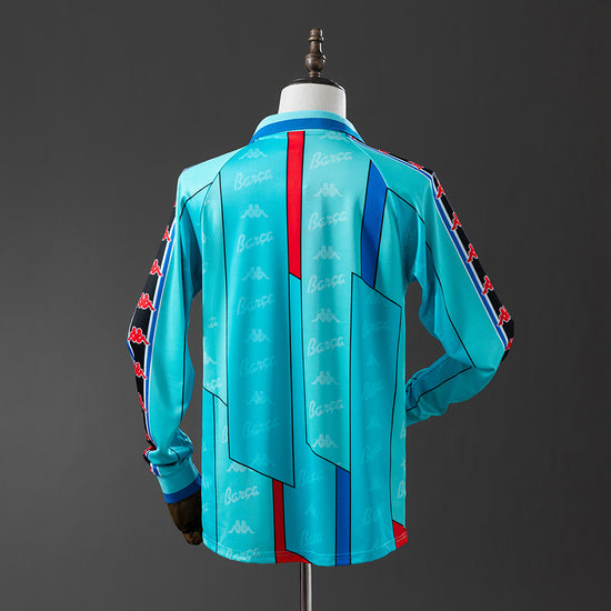 Barcelona 96/97 Away Men's Long Sleeve Jersey- Retro