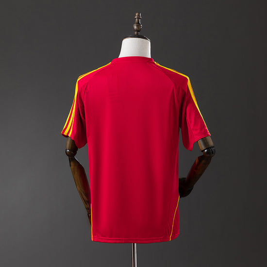 Spain 2008 Home Men's Jersey- Retro