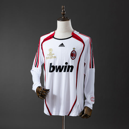 AC Milan 06/07 Away UCL Final Men's Long Sleeve Jersey- Retro