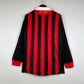 AC Milan 2009/10 Home Men's Long Sleeve Jersey- Retro