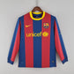 Barcelona FC 2010/11 Home Men's Long Sleeve Jersey- Retro