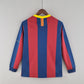 Barcelona FC 2010/11 Home Men's Long Sleeve Jersey- Retro