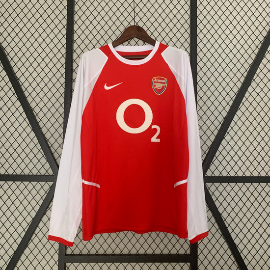 Arsenal 2002/03 Home Men's Long Sleeve Jersey- Retro