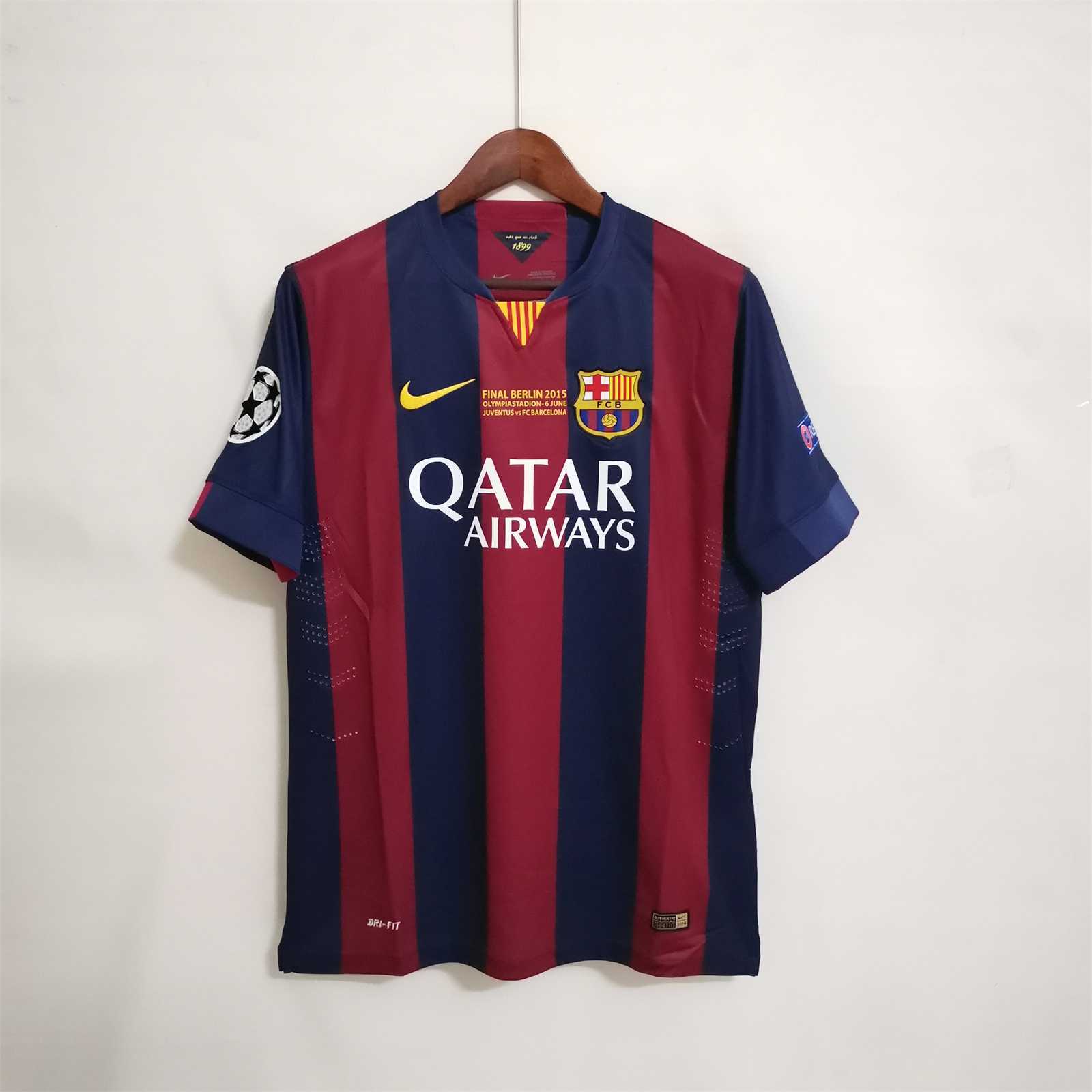 Barcelona 14/15 Home UCL Final Men's Jersey- Retro – Futbol Kitz