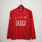 Manchester United 2007/08 Home UCL Final Men's Long Sleeve Jersey- Retro