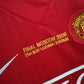 Manchester United 2007/08 Home UCL Final Men's Long Sleeve Jersey- Retro