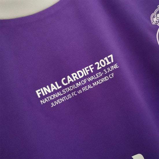 Real Madrid 2016/17 Away UCL Final Men's Long Sleeve Jersey- Retro