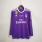 Real Madrid 2016/17 Away UCL Final Men's Long Sleeve Jersey- Retro