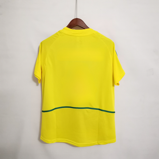 Brazil 2002 Home Men's Jersey- Retro