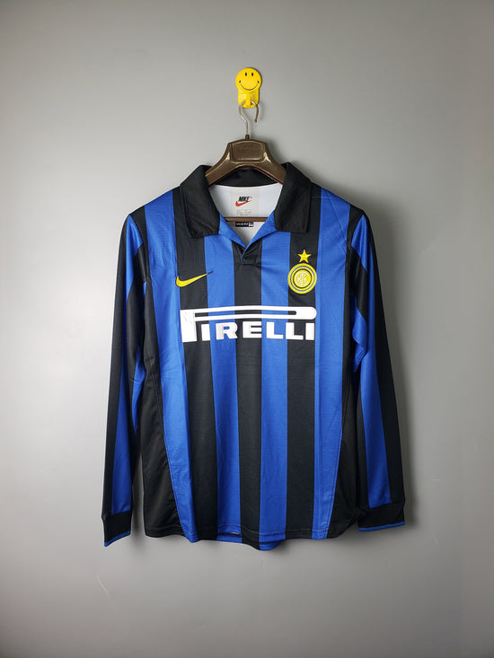 Inter Milan 1998/99 Home Men's Long Sleeve Jersey- Retro