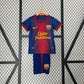 Barcelona FC 2012/13 Home Kid's Jersey & Shorts - Retro