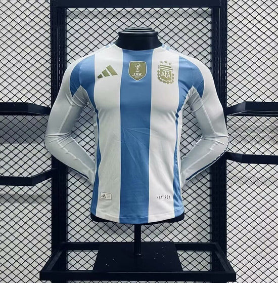 Argentina 2024 Home Long Sleeve Men's Jersey- Player Issue