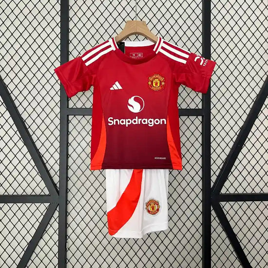 Manchester United 24/25 Home Kid's Jersey & Shorts