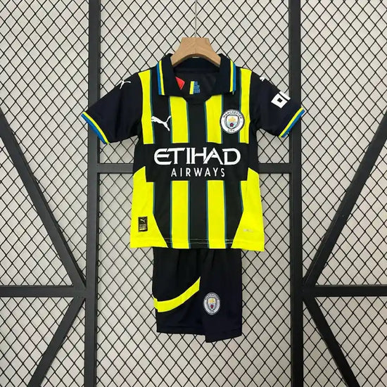 Manchester City 24/25 Away Kid's Jersey & Shorts