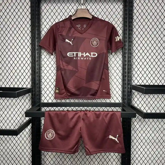Manchester City 24/25 Third Kid's Jersey & Shorts