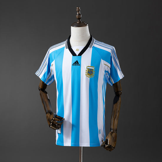 Argentina 1998 Home Men's Jersey- Retro